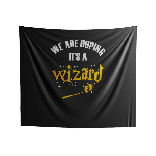 We Are Hoping It's A Wizard Expectant Patronum Indoor Wall Tapestries