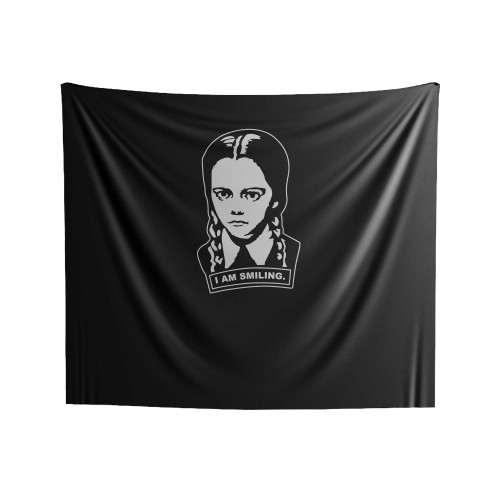 Wednesday I'm Smiling Addams Family Indoor Wall Tapestries