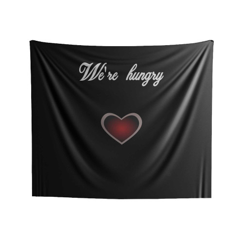 We're Hungry Maternity Indoor Wall Tapestries