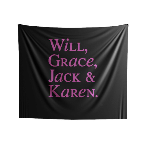Will And Grace Jack & Karen Indoor Wall Tapestries
