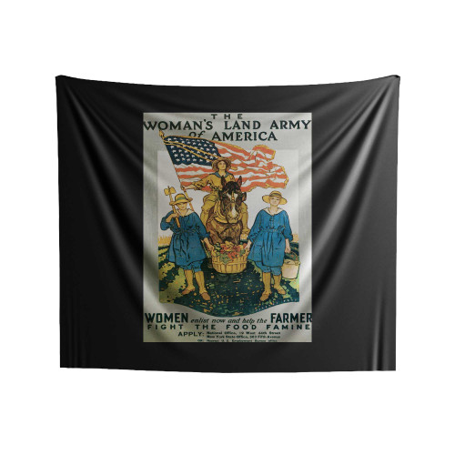 Women's Land Army Of America Indoor Wall Tapestries
