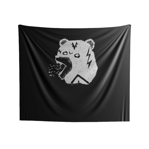Wrestle Bear Indoor Wall Tapestries