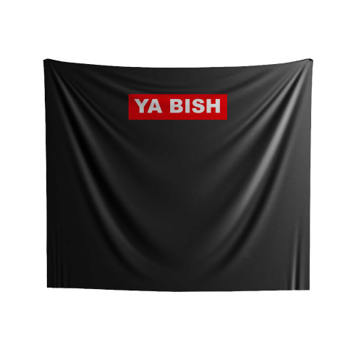 Ya Bish Kendrick Lamar Red Box Logo Indoor Wall Tapestries
