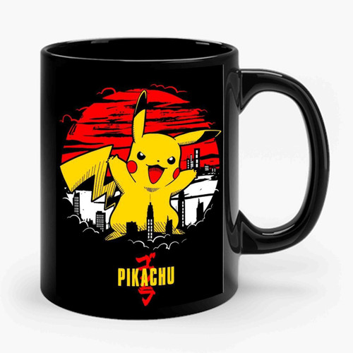Pikachu Godzilla Ceramic Mug