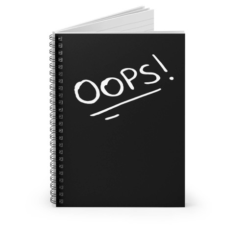 Oops Tattoo Spiral Notebook