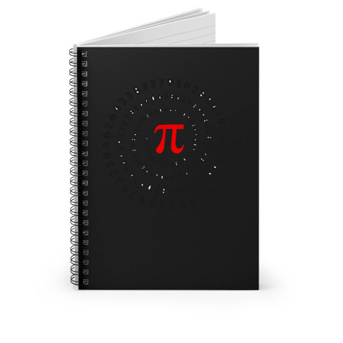 Pi T Spiral Science Mathematics Math Irrational Number Sequence Spiral Notebook