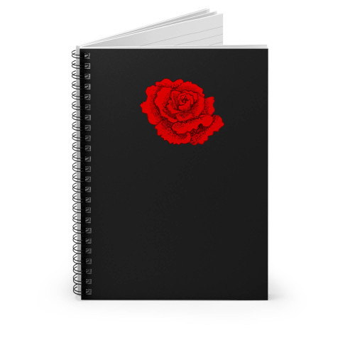 Simplistic Rose Spiral Notebook