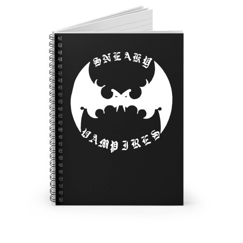 Sneaky Vamps Clear Spiral Notebook