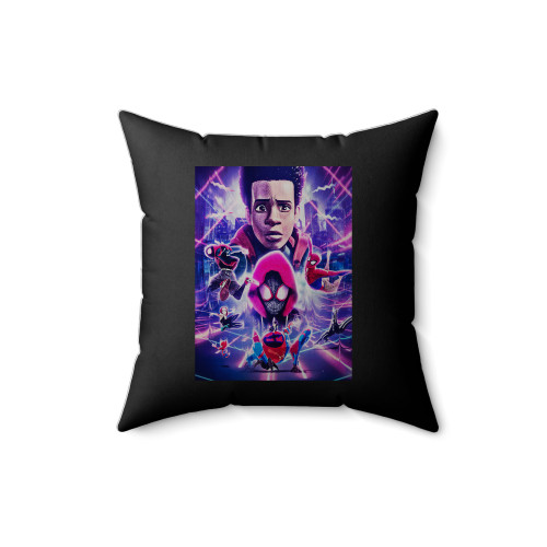 Spider Man Into The Spider Verse Square Pillow Cover