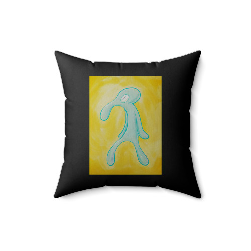 Squidward Bold And Brash Cartoon Square Pillow Cover