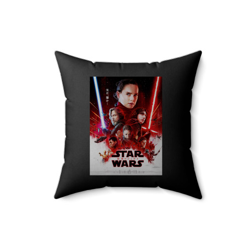 Star Wars The Last Jedi Movie Square Pillow Cover