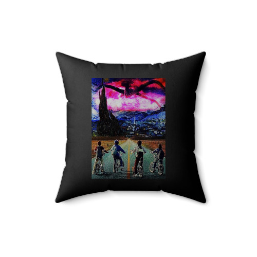 Stranger Things Movie Cover Square Pillow Cover