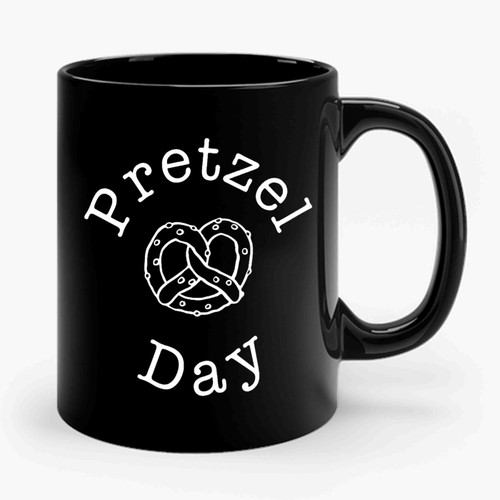 Pretzel Day Ceramic Mug