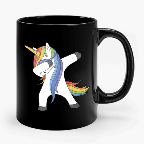 Pride Lgbt Gay Lesbian Unicorn Dabbing Ceramic Mug