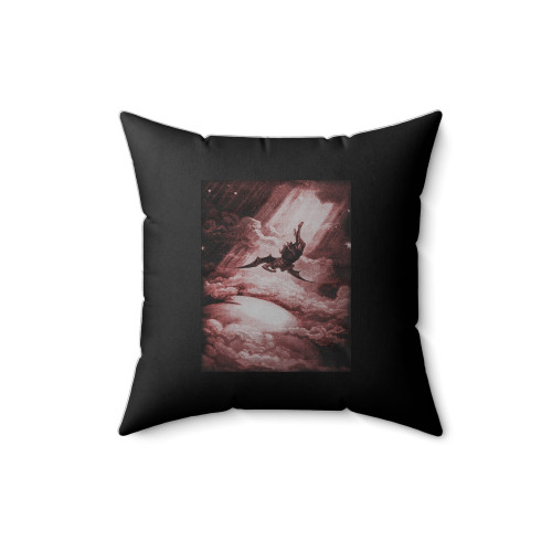 The Fall Of Lucifer Gustave Dore Square Pillow Cover