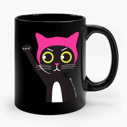 Pussyhat Pussycat Ceramic Mug