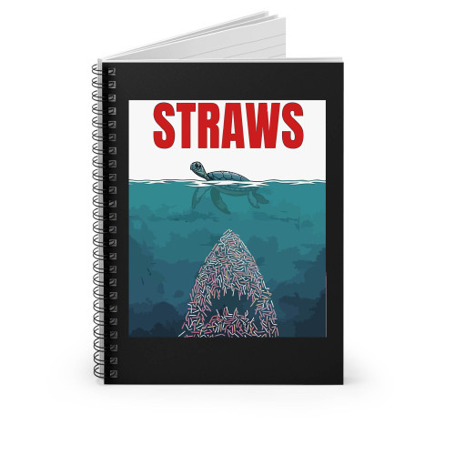 Straws Spiral Notebook