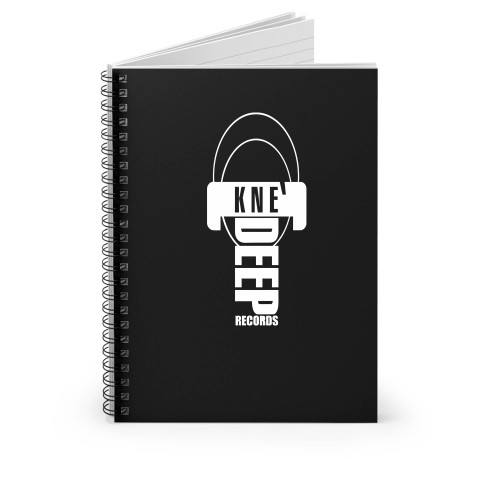 Techno Record Label Spiral Notebook
