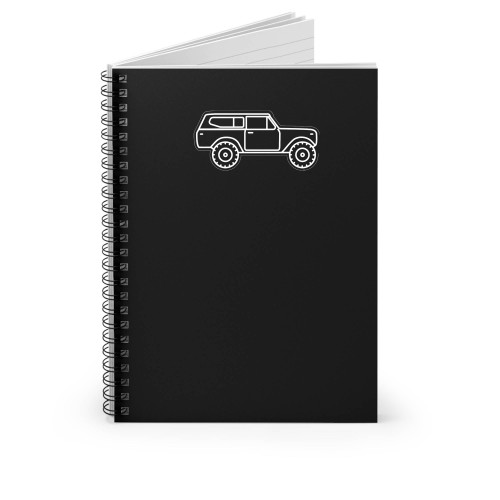 White Outline Scout Ii Tri-Blend Spiral Notebook