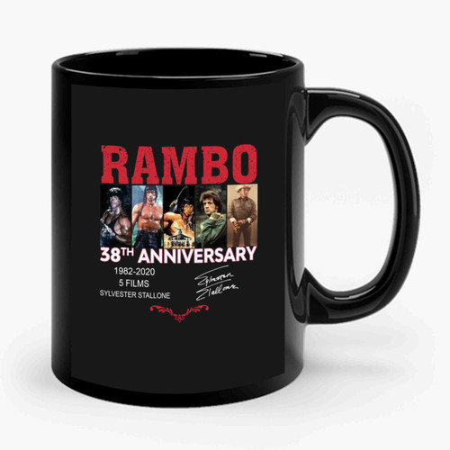 Rambo 38th Anniversary Ceramic Mug