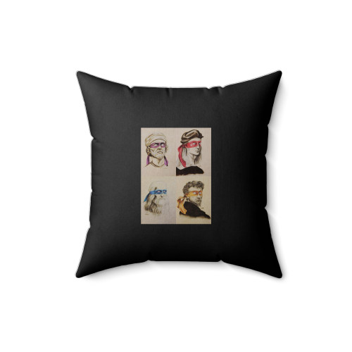 Tmnt As Renaissance Masters Square Pillow Cover