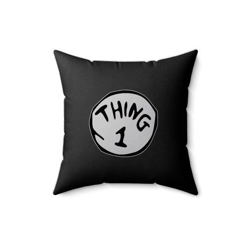 Toddler's Thing 1 Square Pillow Cover