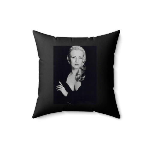 Traci Lords Portrait Square Pillow Cover