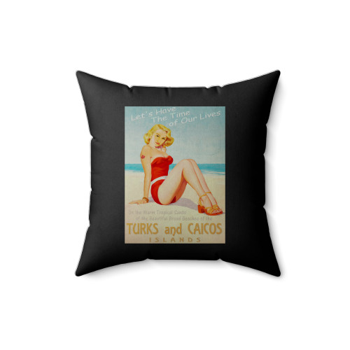 Turks And Caicos Islands Square Pillow Cover