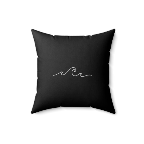 Wave Beach Ocean Surfer Adventure Square Pillow Cover