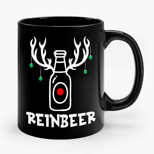 Reinbeer Christmas Beer Funny Deer Ceramic Mug