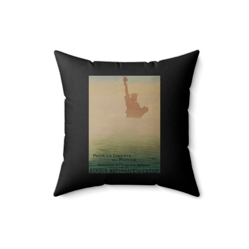 World War I Propaganda Square Pillow Cover