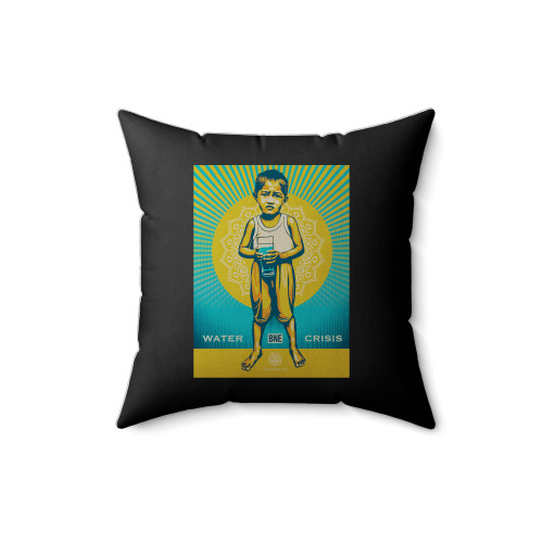 World Water Crisis Square Pillow Cover