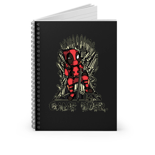 Deadpool Vs Game Of Thrones Custom Spiral Notebook