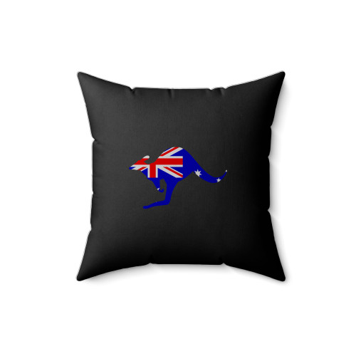 Australian Flag Kangaroo Square Pillow Cover