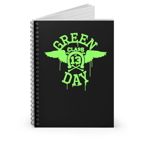 Green Day Neon Wings Spiral Notebook