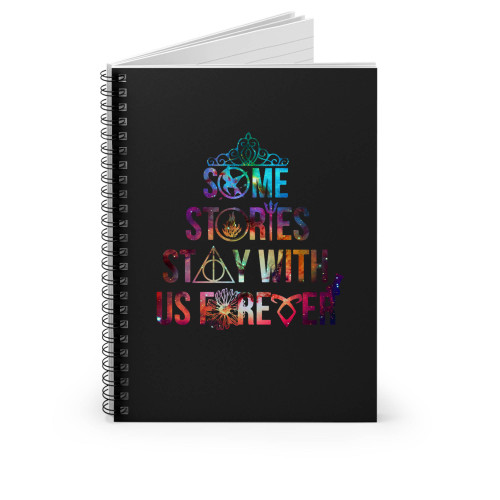 Harry Potter Some Stories Stay With Us Forever Galaxy Spiral Notebook