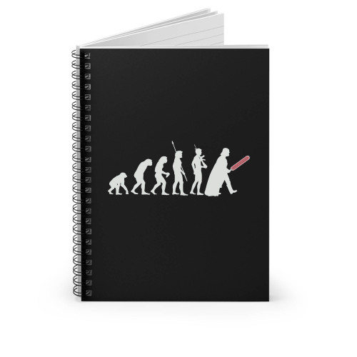 Human Evolution Star Wars Spiral Notebook