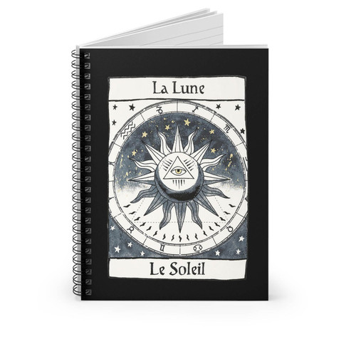 La Lune Le Soleil Spiral Notebook