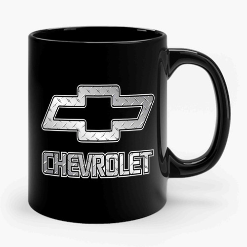 Silver Chevy Chevrolet Ceramic Mug