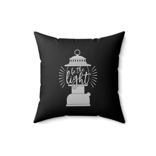 Be The Light Lantern Square Pillow Cover