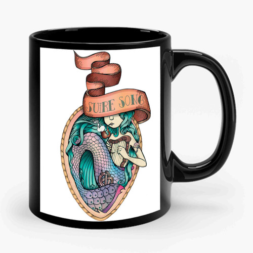 Siren Mermaid Illustration Ceramic Mug