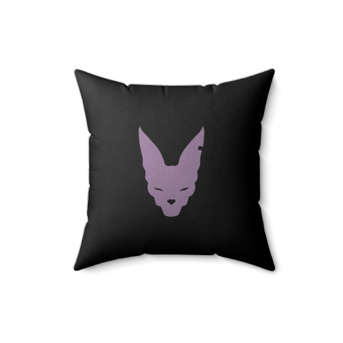 Beerus Face Purple Square Pillow Cover