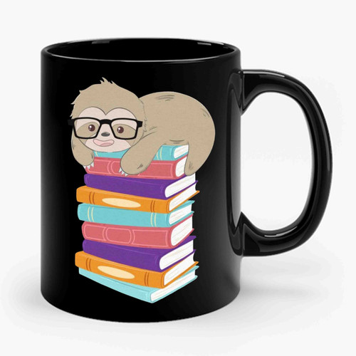 Sloth Books Ceramic Mug
