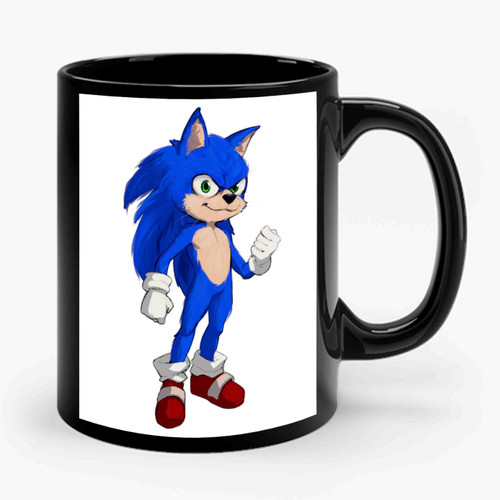 Sonic The Hedgehog's Pose 3 Ceramic Mug