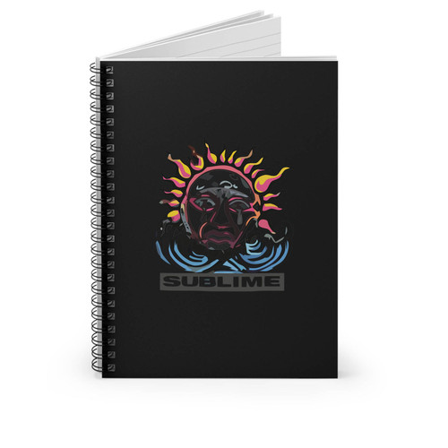 Sublime Mens Crying Sun Slim Fit Spiral Notebook