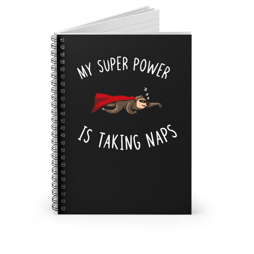 Super Power Napper Spiral Notebook