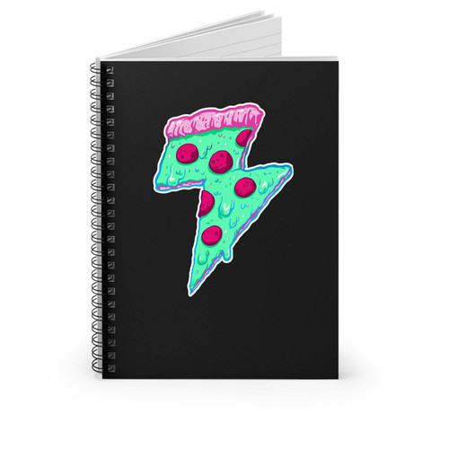 Thunder Neon Pizza Spiral Notebook