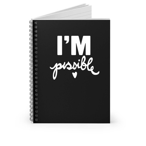 Audrey Hepburn Quote I'm Possible Audrey Hepburn Quote Yoga Gifts Never Give Up Perseverance Spiral Notebook