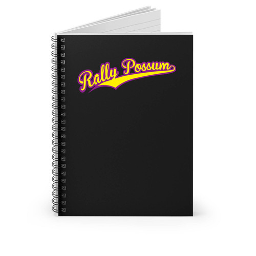 Baseball Script Rally Possum Spiral Notebook Baseball Script Rally Possum Spiral Notebook