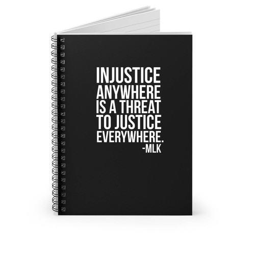 Cam Newton Black Lives Matter Martin Luther King Blm Black Lives Matter Injustice Anywhere Cam Newton Mlk Blm Spiral Notebook